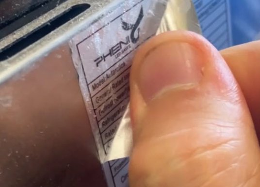 Freezer label